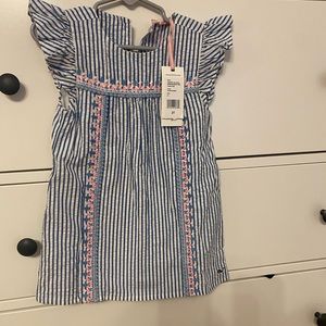 NWT vineyard vines 2T linen seersucker  dress